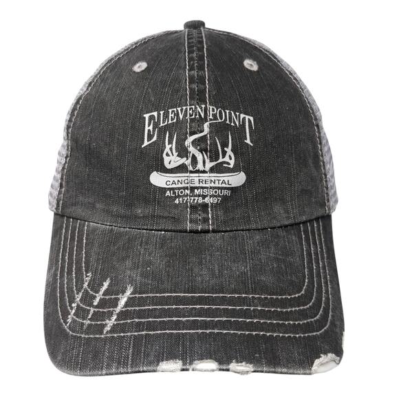 Eleven Point Cange Rental Alton Missouri Trucker Hat Gray One Size Adjustable Ha - Picture 1 of 9